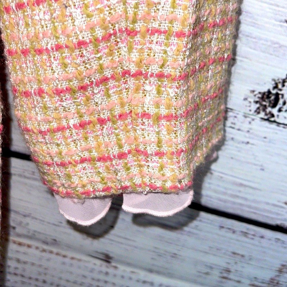 Newport news Tweed Ruffle hem long jacket and skirt set - Picture 7 of 11